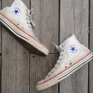 converse high cut dirty white
